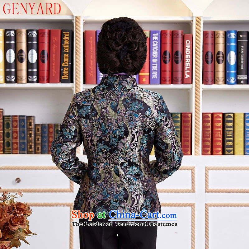 The elderly in accordance with tang GENYARD Yung-chun tang blouses jacket, Tang dynasty MOM Pack Black XXXXL,GENYARD,,, shopping on the Internet