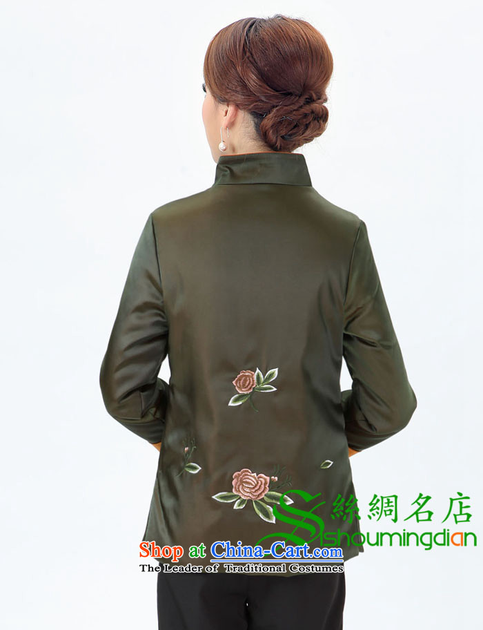 The elderly mother GENYARD winter Ms. Winter embroidery peony flowers long-sleeved jacket coat Tang dynasty 298 mother replacing dark red XXXL picture, prices, brand platters! The elections are supplied in the national character of distribution, so action, buy now enjoy more preferential! As soon as possible.