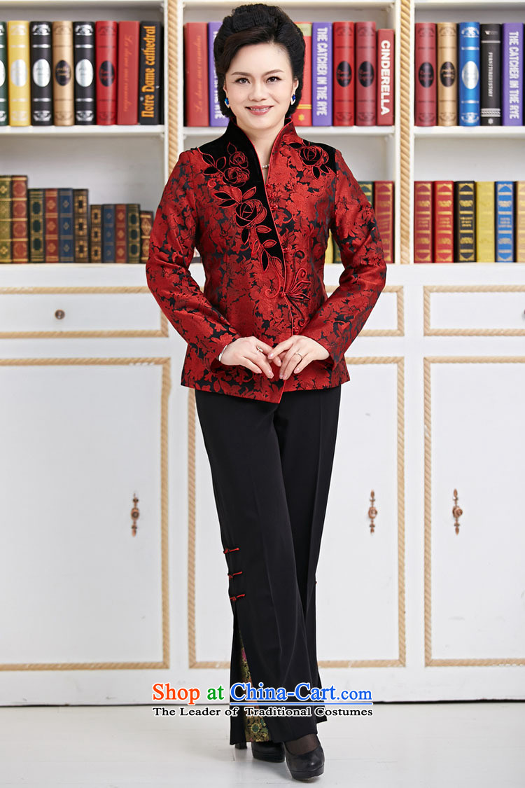 The elderly in the GENYARD embroidered short, long-sleeved T-shirt female autumn and winter Chinese collar Tang Jacket coat cardigan MOM pack purple XL Photo, prices, brand platters! The elections are supplied in the national character of distribution, so action, buy now enjoy more preferential! As soon as possible.