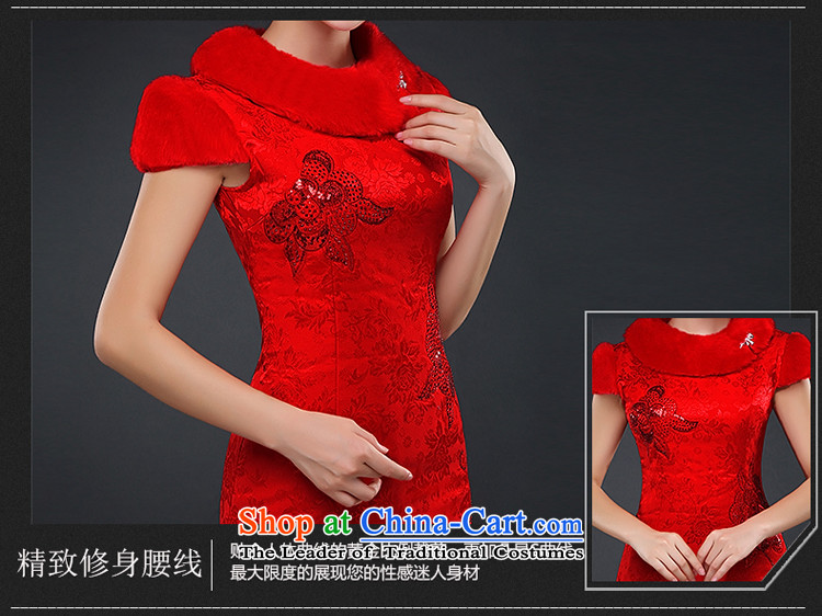 Hillo Lisa (XILUOSHA) plus cotton short of qipao gown bride Chinese wedding wedding dress cheongsam dress red 2015 Marriage autumn and winter new red XXL picture, prices, brand platters! The elections are supplied in the national character of distribution, so action, buy now enjoy more preferential! As soon as possible.