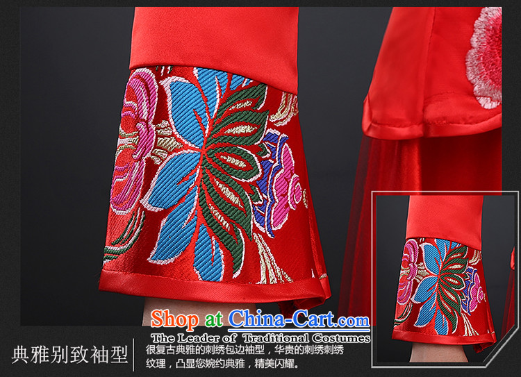 Hillo Lisa (XILUOSHA) Bride bows services、Qipao Length of Chinese wedding dress 2015 new long-sleeved red retro autumn and winter Sau San Red S picture, prices, brand platters! The elections are supplied in the national character of distribution, so action, buy now enjoy more preferential! As soon as possible.