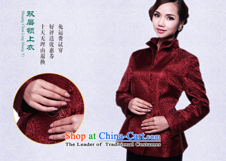 The interpolator qipao 2015 autumn and winter female new Tang long-sleeved blouses silk temperament mother, herbs extract festive women 3XL Blue Photo, prices, brand platters! The elections are supplied in the national character of distribution, so action, buy now enjoy more preferential! As soon as possible.