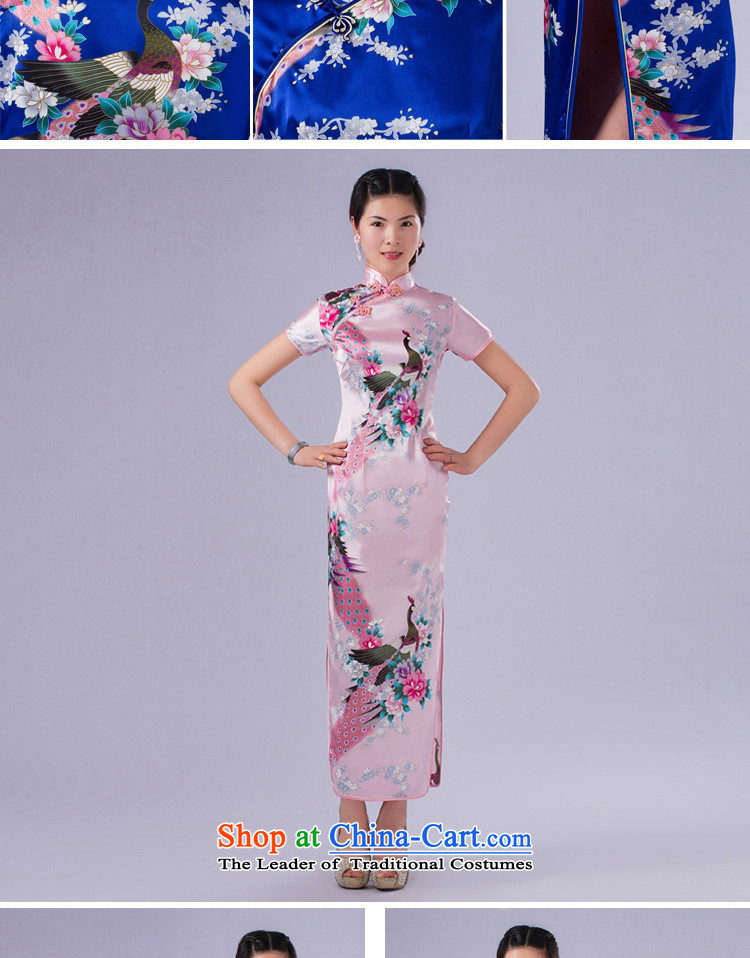 The end of the shallow China wind gentlewoman qipao peacock emulating silk flower Jacquard cheongsam dress in italics badges of Tang Dynasty CJD004 long red XL pictures, better prices, brand platters! The elections are supplied in the national character of distribution, so action, buy now enjoy more preferential! As soon as possible.