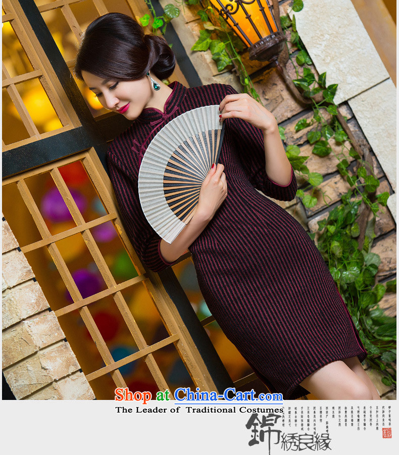 Yuan of knowing what 2015 retro hair knitted dresses with improved cheongsam dress autumn new 7 installed in the Cuff mother qipao QD296 older green XL Photo, prices, brand platters! The elections are supplied in the national character of distribution, so action, buy now enjoy more preferential! As soon as possible.