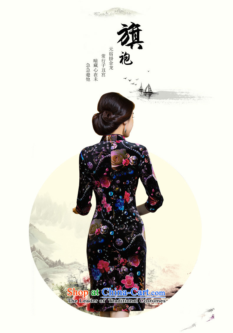 Yuan of water from 2015 retro scouring pads fitted autumn skirt qipao new improvement in both the mother qipao older cheongsam dress 7 Cuff QD297 SUIT L picture, prices, brand platters! The elections are supplied in the national character of distribution, so action, buy now enjoy more preferential! As soon as possible.