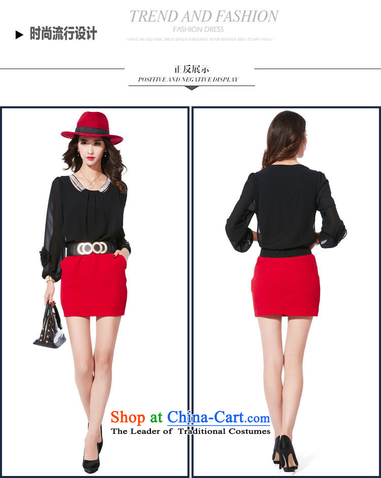 September 2015 Autumn female boutiques on the new Korean citizenry round-neck collar long-sleeved dresses and sexy knocked pack and short skirts are red with waistband L picture, prices, brand platters! The elections are supplied in the national character of distribution, so action, buy now enjoy more preferential! As soon as possible.