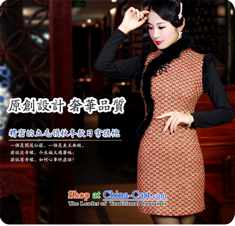 After a 2015 winter wind hair? dresses qipao rabbit hair for improved daily cheongsam dress retro 6001 6001 Orange S picture, prices, brand platters! The elections are supplied in the national character of distribution, so action, buy now enjoy more preferential! As soon as possible.