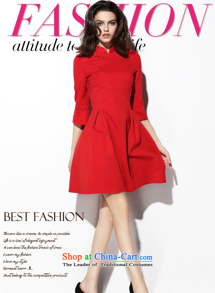 Only the 2015 autumn costumes vpro inside the new tray clip stitching qipao like Susy Nagle bon bon princess collar Sau San dresses red dress bows services red L picture, prices, brand platters! The elections are supplied in the national character of distribution, so action, buy now enjoy more preferential! As soon as possible.
