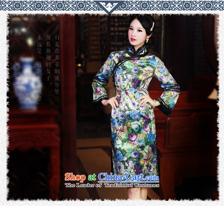 After a new wind 2015 winter clothing qipao long thick stylish improved long-sleeved Chinese cheongsam dress 6060 6060 S pictures, price suit, brand platters! The elections are supplied in the national character of distribution, so action, buy now enjoy more preferential! As soon as possible.