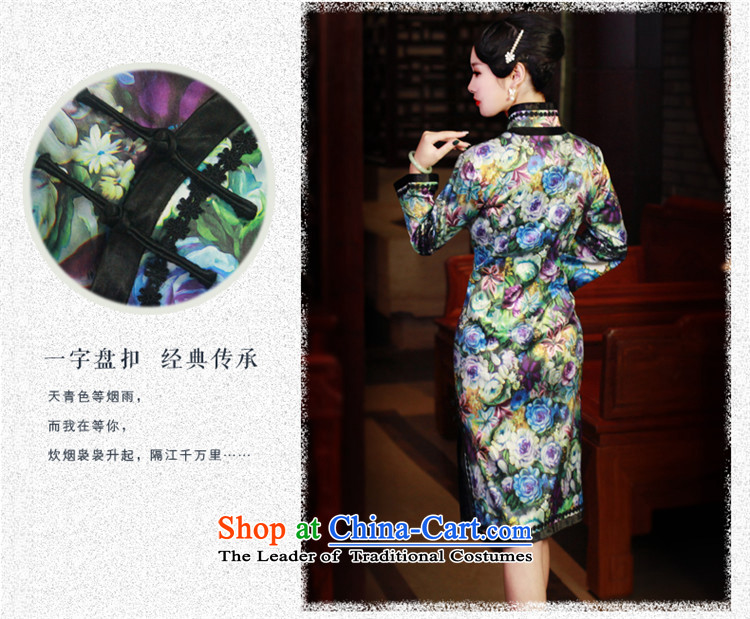 After a new wind 2015 winter clothing qipao long thick stylish improved long-sleeved Chinese cheongsam dress 6060 6060 S pictures, price suit, brand platters! The elections are supplied in the national character of distribution, so action, buy now enjoy more preferential! As soon as possible.