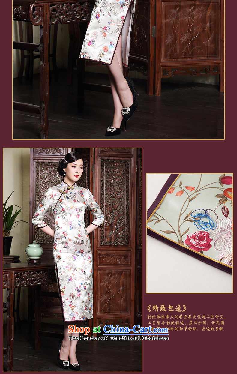 The Seal of autumn and winter new brocade coverlets improvement long qipao stamp retro 7 Ms. cuff dresses dress suit XXXL pre-sale 20 days pictures, prices, brand platters! The elections are supplied in the national character of distribution, so action, buy now enjoy more preferential! As soon as possible.