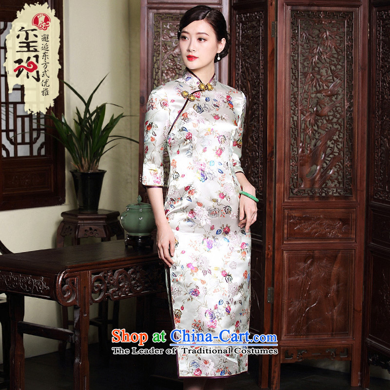 The Seal of autumn and winter new brocade coverlets improvement long qipao stamp retro 7 Ms. cuff dresses dress suit XXXL pre-sale 20 days, and seal of , , , shopping on the Internet