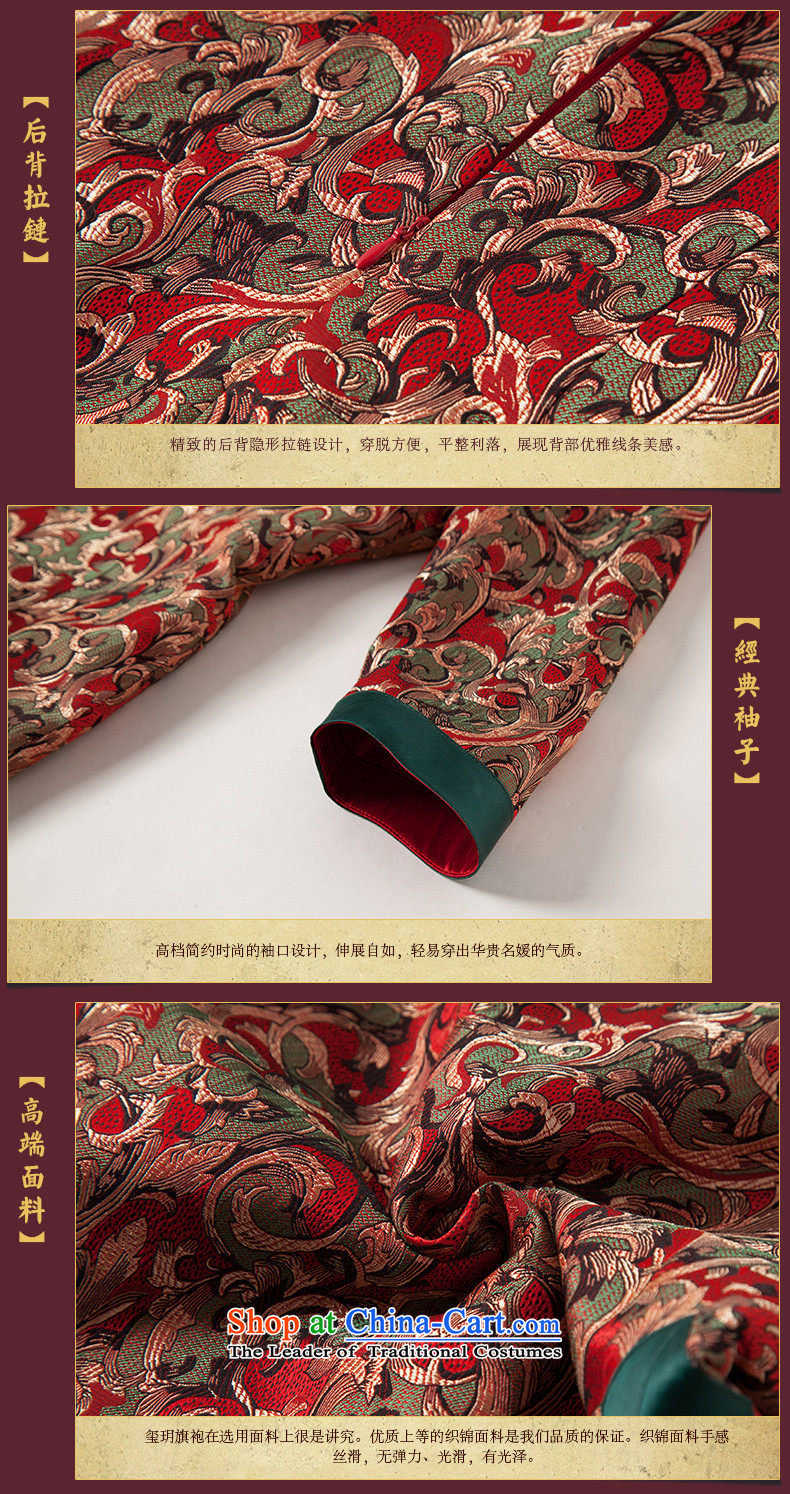 The fall of the new seal brocade coverlets improved retro in style qipao long elegant wedding dresses bows dress RED M picture, prices, brand platters! The elections are supplied in the national character of distribution, so action, buy now enjoy more preferential! As soon as possible.