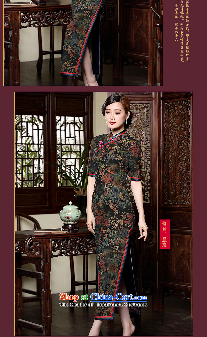 Seal of long-autumn 2015 cloud yarn Silk Cheongsam retro wedding Chinese improvements in elegant Cuff Color Picture XL Photo dresses, prices, brand platters! The elections are supplied in the national character of distribution, so action, buy now enjoy more preferential! As soon as possible.