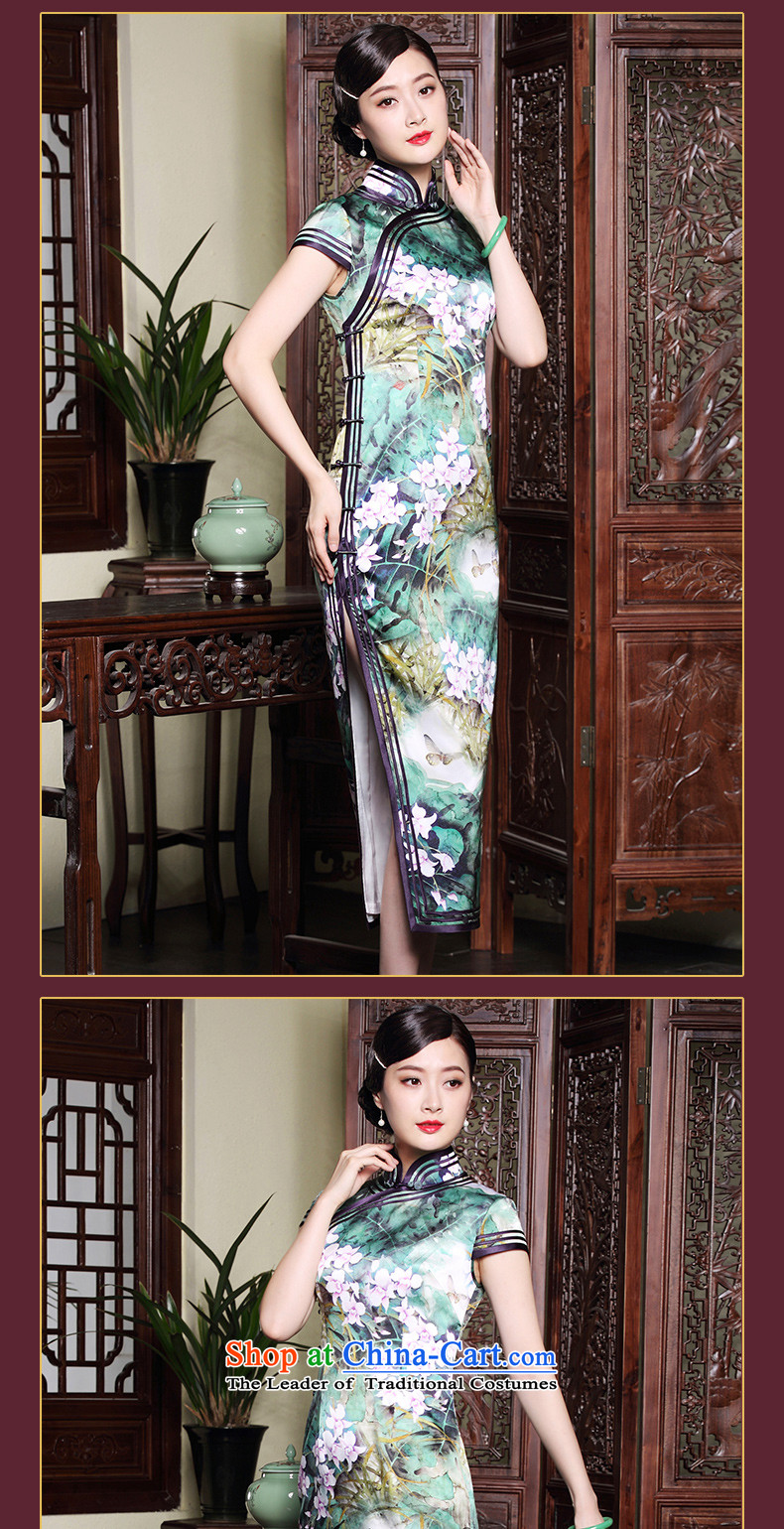 The fall of the new seal heavyweight Silk Cheongsam elegance in long retro herbs extract Ms. stamp skirt Suit M 15 days pre-sale prices, pictures, brand platters! The elections are supplied in the national character of distribution, so action, buy now enjoy more preferential! As soon as possible.