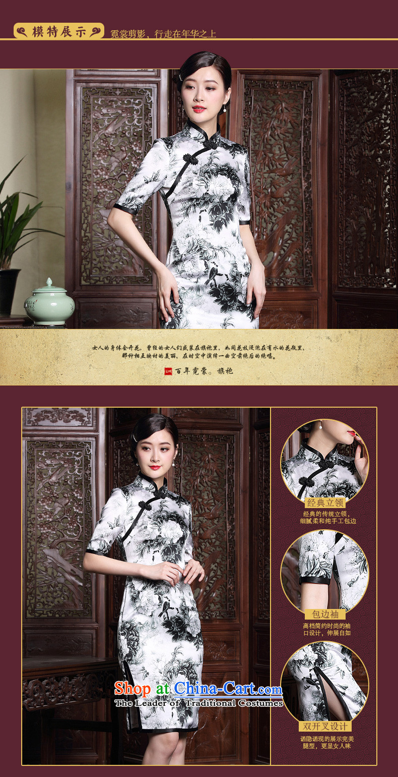 Seal of new autumn 2015 heavyweight Silk Cheongsam retro in cuff ink stamp improved retro dresses picture color M brand, prices, picture platters! The elections are supplied in the national character of distribution, so action, buy now enjoy more preferential! As soon as possible.