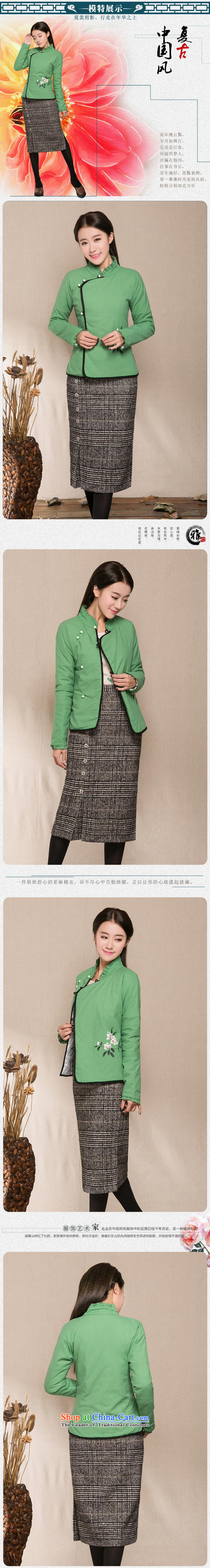 Maple Yi Min International 2015 new ethnic women winter jackets cotton linen hand painted Chinese Wind cotton shirt Z1286 cotton coat female green XL Photo, prices, brand platters! The elections are supplied in the national character of distribution, so action, buy now enjoy more preferential! As soon as possible.