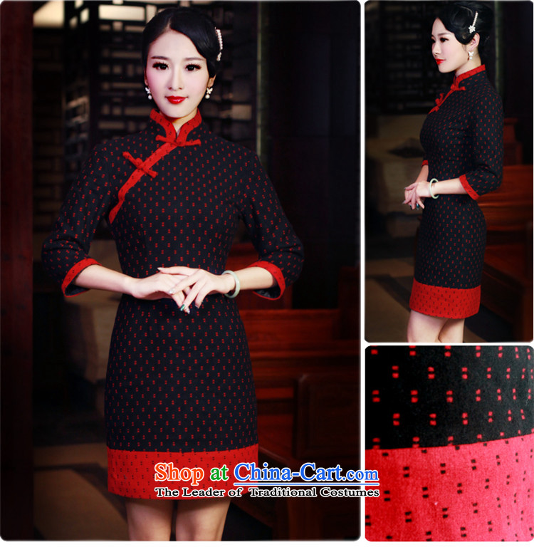 After a wind of autumn and winter new products new women's Mock-neck retro long-sleeved qipao gross Sau San? 6013 6013 skirt suits L picture, prices, brand platters! The elections are supplied in the national character of distribution, so action, buy now enjoy more preferential! As soon as possible.