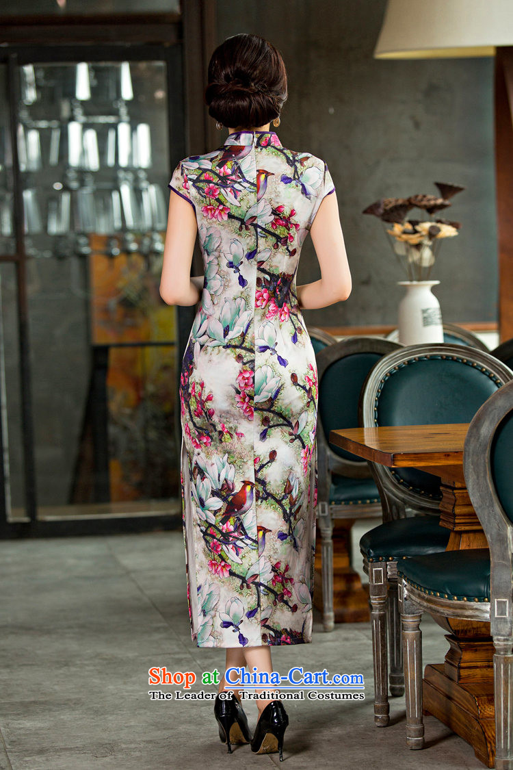 The Syrian Arab Republic  2015 Autumn time new larger cheongsam long improved graphics thin, short-sleeved Sau San long cheongsam dress dress photo color S picture, prices, brand platters! The elections are supplied in the national character of distribution, so action, buy now enjoy more preferential! As soon as possible.