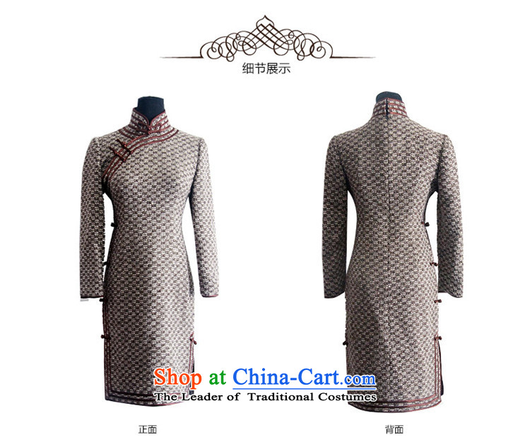 After a 2015 Fall/Winter Collections in the new Republic of Korea wind daily retro improved gross? long-sleeved cheongsam dress 6005 6006 orange M picture, prices, brand platters! The elections are supplied in the national character of distribution, so action, buy now enjoy more preferential! As soon as possible.