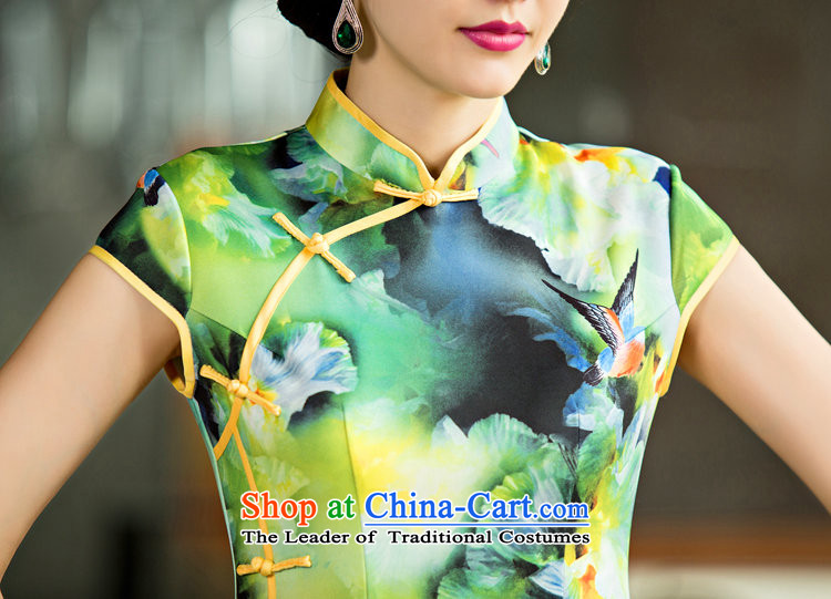 Time Syrian long 2015 Autumn qipao new dresses and Stylish retro daily video 