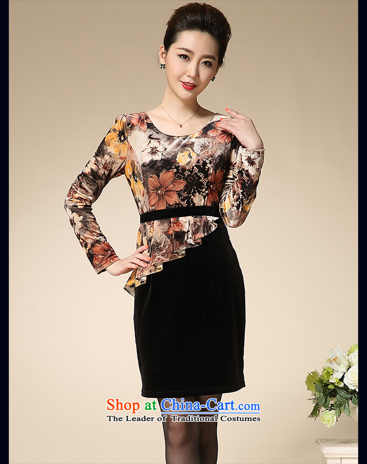 The Black Butterfly 2015 new moms with pockets of wool and video thin Sau San long-sleeved temperament larger dresses direct consumer yellow XXL picture, prices, brand platters! The elections are supplied in the national character of distribution, so action, buy now enjoy more preferential! As soon as possible.