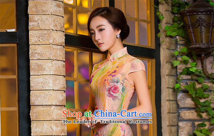 Time-to-day qipao 2015 Syria new spring and autumn replacing Stylish retro short of improved Sau San cheongsam dress paintings picture color pictures, prices, XL brand platters! The elections are supplied in the national character of distribution, so action, buy now enjoy more preferential! As soon as possible.