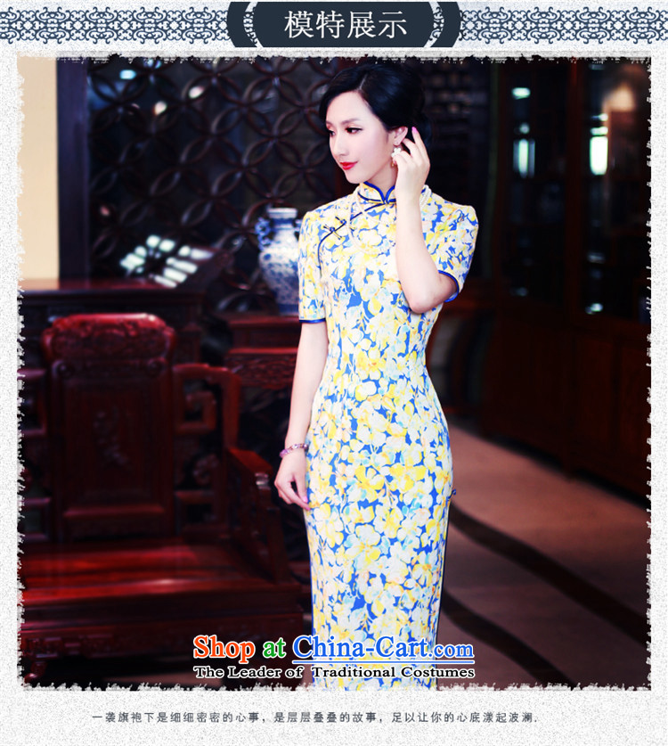 After a 2015 improved graphics wind Stylish slim, qipao dresses cheongsam dress autumn day-to-replace 5417 5417 suit XL Photo, prices, brand platters! The elections are supplied in the national character of distribution, so action, buy now enjoy more preferential! As soon as possible.