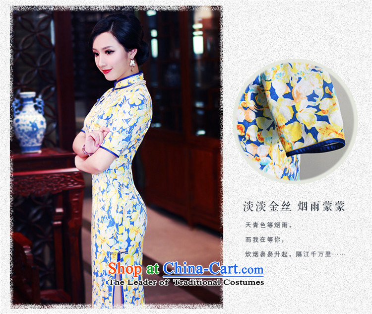 After a 2015 improved graphics wind Stylish slim, qipao dresses cheongsam dress autumn day-to-replace 5417 5417 suit XL Photo, prices, brand platters! The elections are supplied in the national character of distribution, so action, buy now enjoy more preferential! As soon as possible.