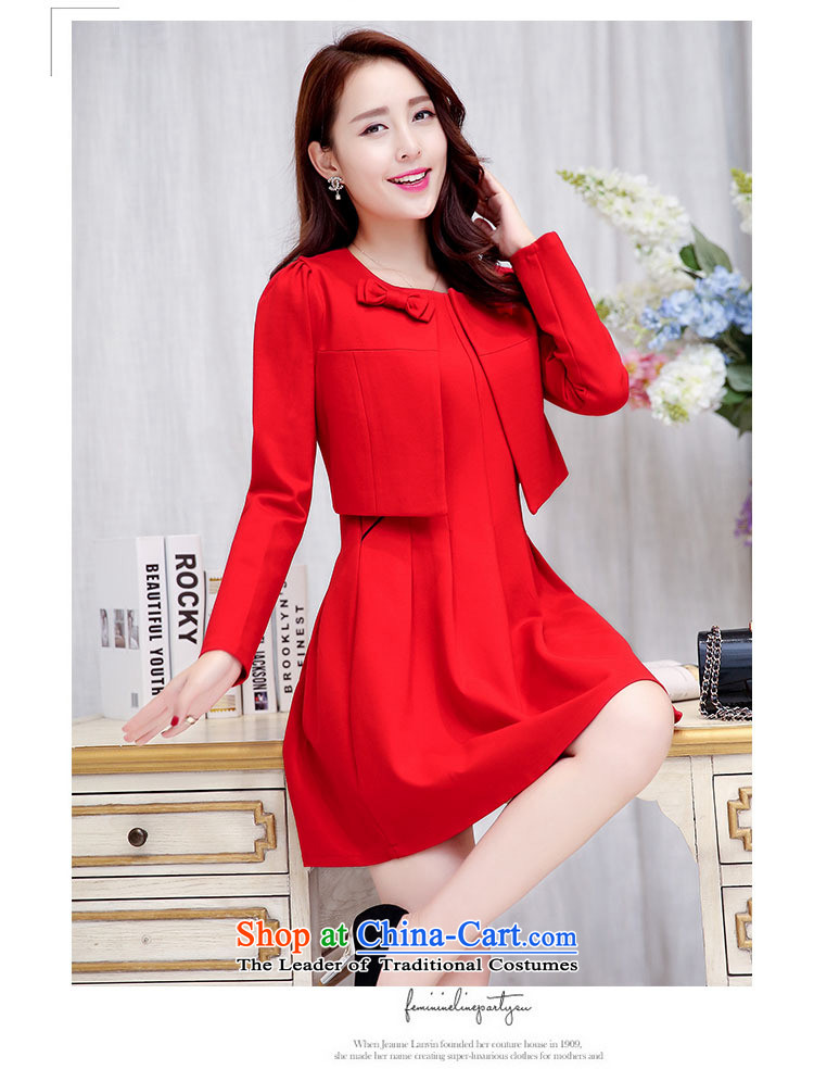 9 female boutiques 2015 Fall/Winter Collections of new products Korean women's dresses two kits BAMS9033 lung and black and red L picture, prices, brand platters! The elections are supplied in the national character of distribution, so action, buy now enjoy more preferential! As soon as possible.