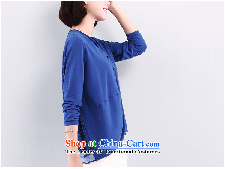 2015 Autumn and winter new lace stitching had darned women Head Kit T-shirt loose video thin temperament, forming the Netherlands green L picture, prices, brand platters! The elections are supplied in the national character of distribution, so action, buy now enjoy more preferential! As soon as possible.