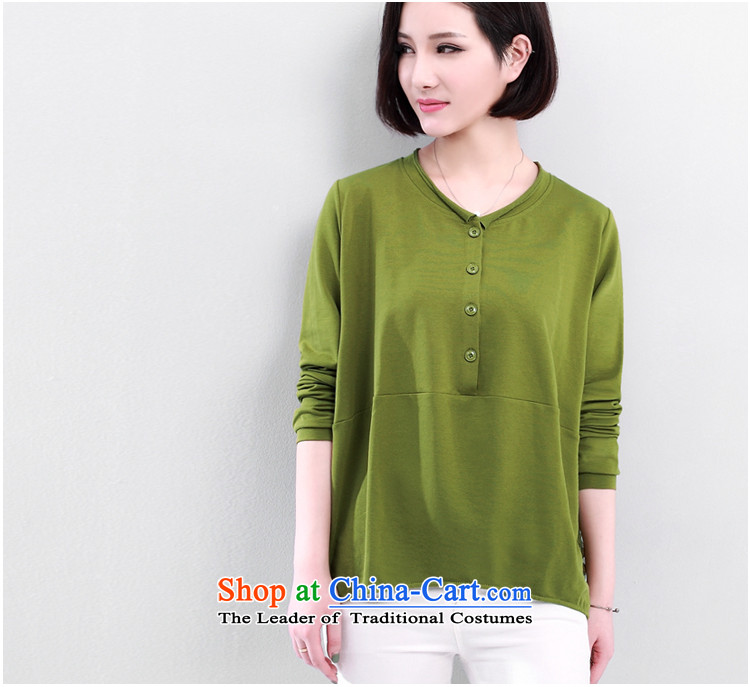 2015 Autumn and winter new lace stitching had darned women Head Kit T-shirt loose video thin temperament, forming the Netherlands green L picture, prices, brand platters! The elections are supplied in the national character of distribution, so action, buy now enjoy more preferential! As soon as possible.