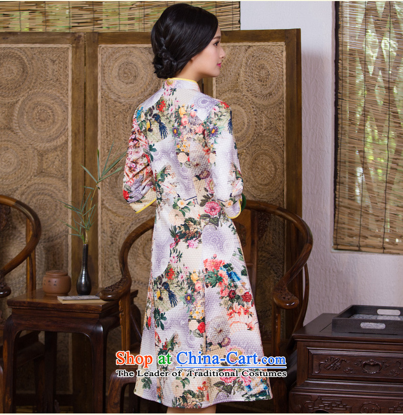 China-style, improved daily Classic Sleeve cheongsam dress female autumn and winter in Chinese Antique qipao decorated skirt suits L picture, prices, brand platters! The elections are supplied in the national character of distribution, so action, buy now enjoy more preferential! As soon as possible.
