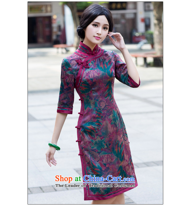 Chinese New Year 2015 classic-long-sleeved silk incense cloud yarn cheongsam dress autumn) Improved stylish Sau San abounds winter XXL picture, prices, brand platters! The elections are supplied in the national character of distribution, so action, buy now enjoy more preferential! As soon as possible.