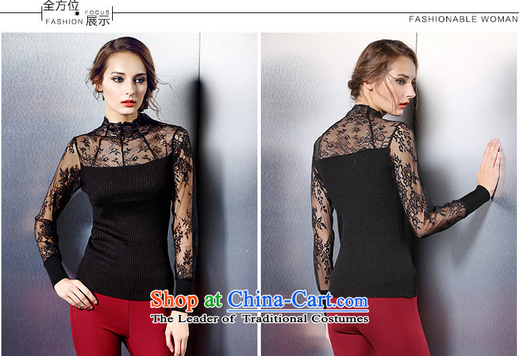 2015 Autumn Hamilton New Western women stitching lace long-sleeved T-shirt, forming the Netherlands gray are Sau San code picture, prices, brand platters! The elections are supplied in the national character of distribution, so action, buy now enjoy more preferential! As soon as possible.