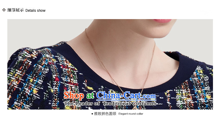 New products fall GENYARD2015 middle-aged moms who are in long round-neck collar long-sleeved blue skirt blue XXXL XX picture, prices, brand platters! The elections are supplied in the national character of distribution, so action, buy now enjoy more preferential! As soon as possible.