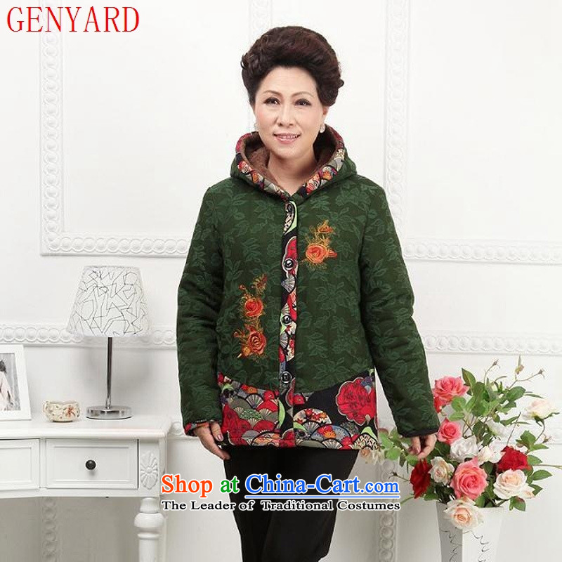 Replace the spring and autumn in GENYARD girl mothers with autumn load coats of older persons long-sleeved clothing grandma blouses elderly red XXL,GENYARD,,, clothing shopping on the Internet