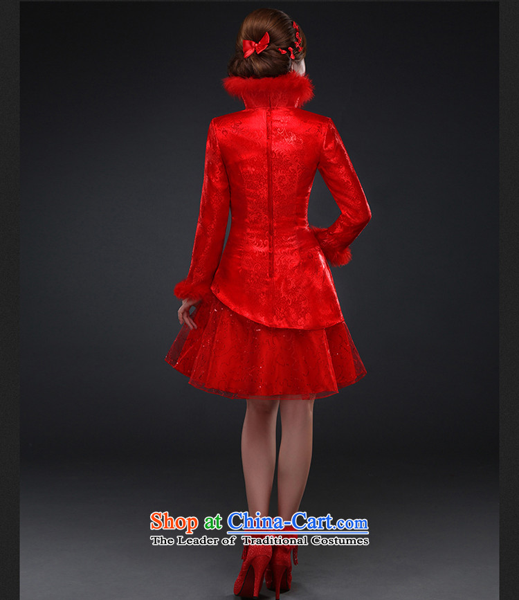 Hillo XILUOSHA Lisa (bride QIPAO) 2015 New Fall Classics long-sleeved wedding dresses, skirts married winter clip cotton short, 2015 Red XXL picture, prices, brand platters! The elections are supplied in the national character of distribution, so action, buy now enjoy more preferential! As soon as possible.