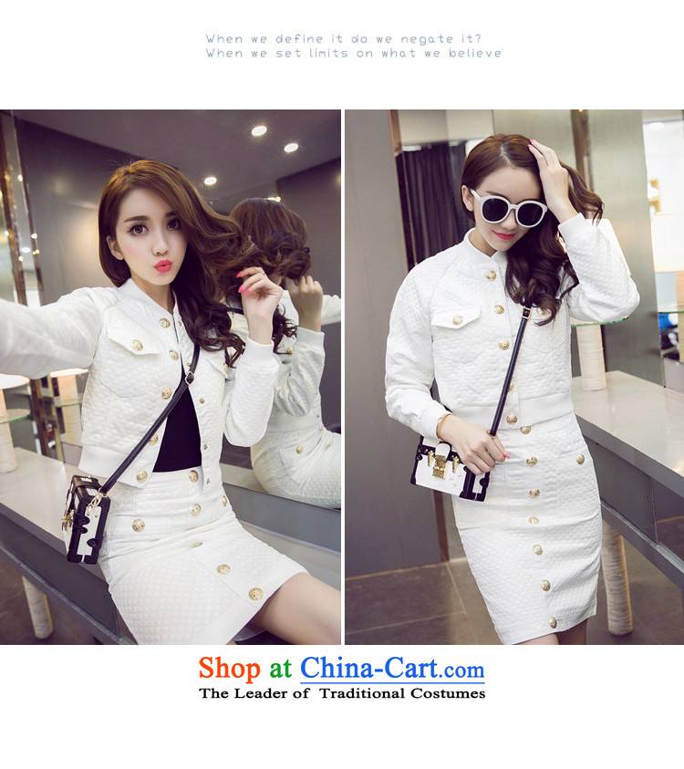 The staff-New) Autumn 2015 two kits thick small stylish coat body skirt video thin package female white XL Photo, prices, brand platters! The elections are supplied in the national character of distribution, so action, buy now enjoy more preferential! As soon as possible.