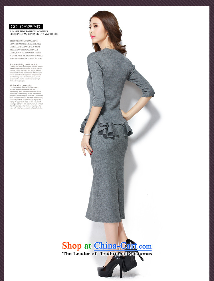 Ms Rebecca Pun stylish shops 2015 Korean autumn, solid color graphics thin stylish temperament Sau San wild two kits dress with black L picture, prices, brand platters! The elections are supplied in the national character of distribution, so action, buy now enjoy more preferential! As soon as possible.
