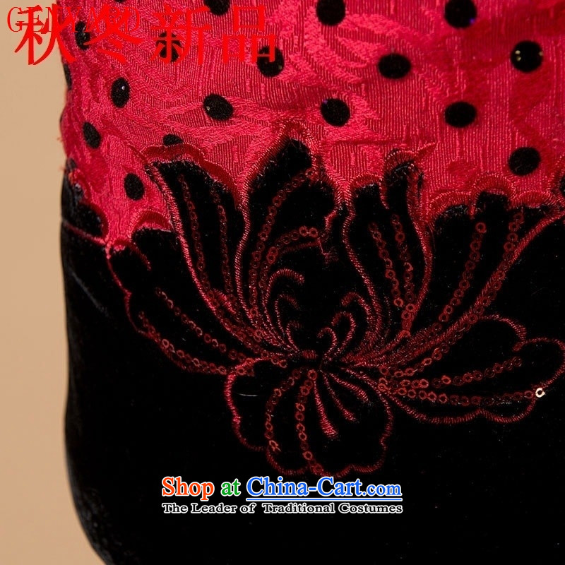 In the number of older women's GENYARD Tang dynasty cotton swab to replace the Autumn and Winter Sweater mother coat robe grandma load increase to red 3XL,GENYARD,,, shopping on the Internet