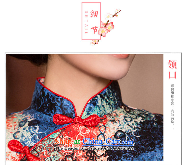 Time of Syria qipao short 2015 new autumn and winter day-improved retro short-sleeved mother cheongsam dress cheongsam picture color S picture, prices, brand platters! The elections are supplied in the national character of distribution, so action, buy now enjoy more preferential! As soon as possible.