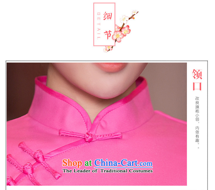 Time Syrian new autumn 2015 cheongsam with improved short, Retro ethnic Peach Girl large qipao Sau San dresses banquet annual Peach red dress S picture, prices, brand platters! The elections are supplied in the national character of distribution, so action, buy now enjoy more preferential! As soon as possible.