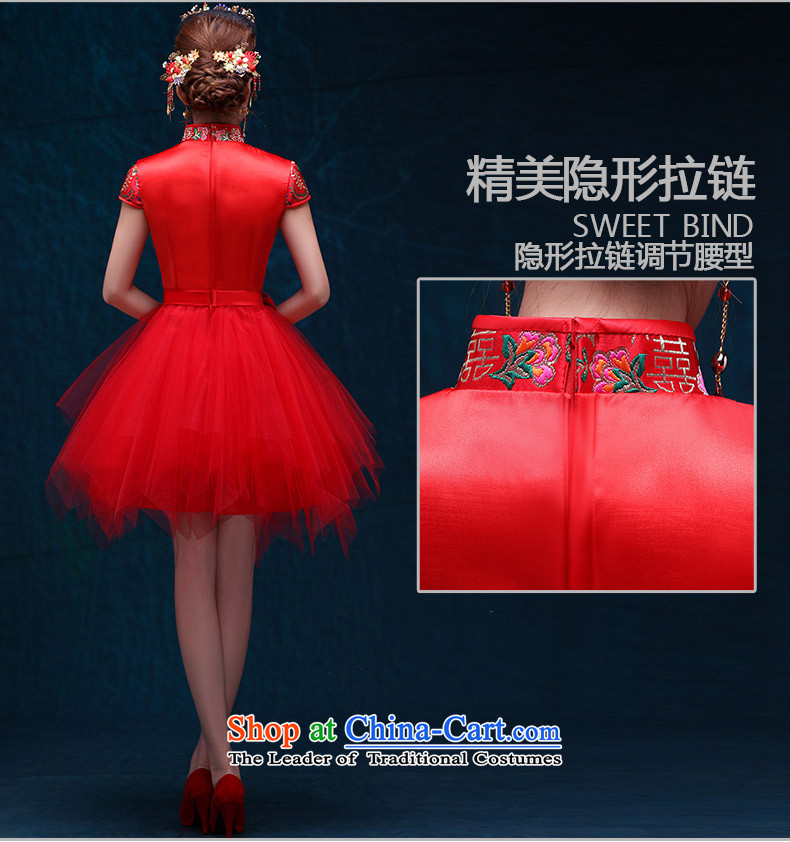 However Service 2015 bride wedding dress chinese red retro improved cheongsam dress bon bon new winter, long-sleeved plus cotton short of warm evening dresses red cotton plus M pictures, prices, brand platters! The elections are supplied in the national character of distribution, so action, buy now enjoy more preferential! As soon as possible.