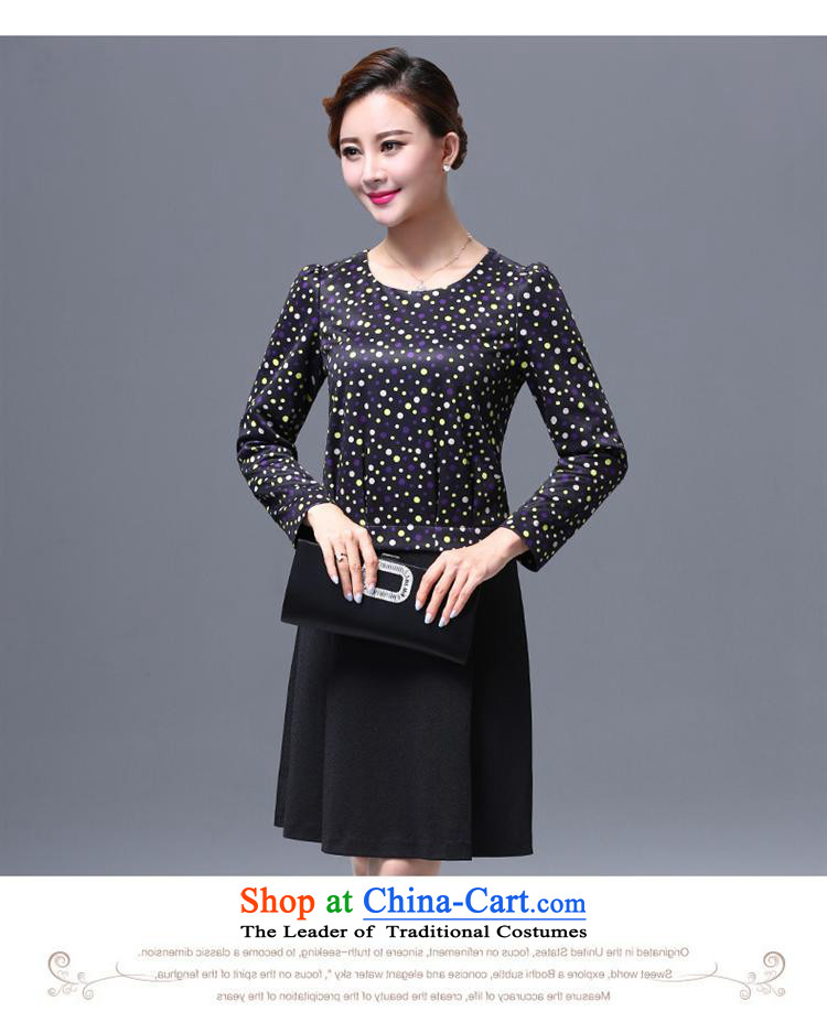 Ya-ting shop gangan world dresses fall inside the new 2015 middle-aged women's large load up or down one after another spell mother dresses map color pictures, prices, XXXXL brand platters! The elections are supplied in the national character of distribution, so action, buy now enjoy more preferential! As soon as possible.