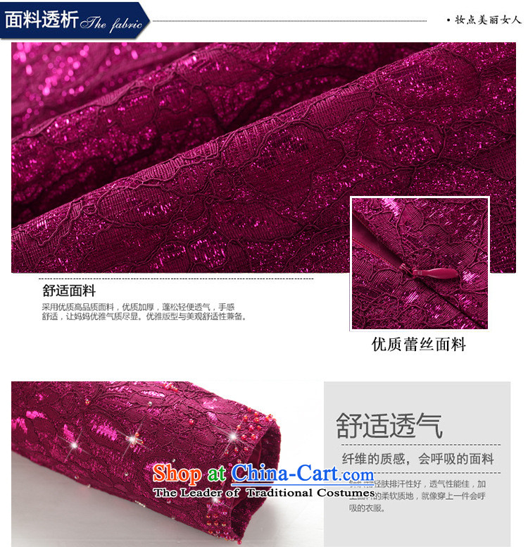 Ya-ting shop wedding dresses mother in the atmosphere of older women's larger temperament with purple XXL Sau San mother picture, prices, brand platters! The elections are supplied in the national character of distribution, so action, buy now enjoy more preferential! As soon as possible.