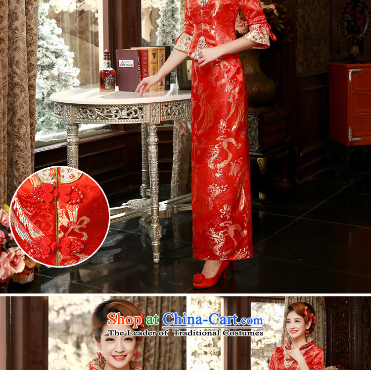 The privilege of serving-leung 2015 Fall/Winter Collections new bride Chinese wedding dress wedding dress bows service long-sleeved cheongsam dress winter) long skirt S picture, prices, brand platters! The elections are supplied in the national character of distribution, so action, buy now enjoy more preferential! As soon as possible.