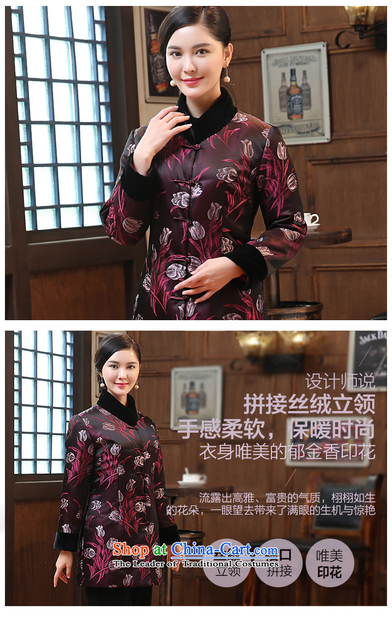 Sau Kwun Tong Xiang Ying 2015 the winter clothing Chinese stamp scouring pads in the stitching older Tang dynasty mother coat female jacket suit XXL picture, prices, brand platters! The elections are supplied in the national character of distribution, so action, buy now enjoy more preferential! As soon as possible.