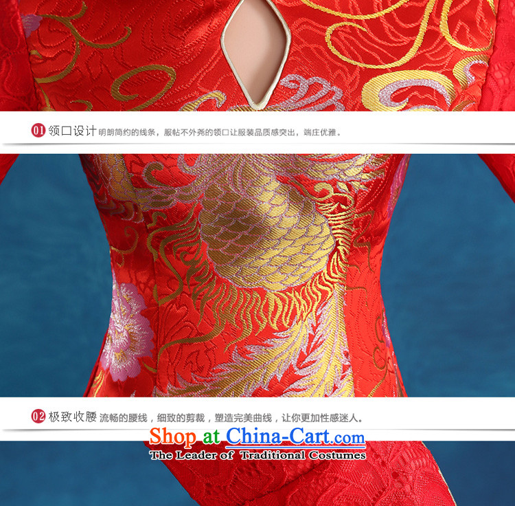 The privilege of serving the bride-leung wedding dress bows to the new 2015 qipao autumn and winter traditional red wedding dress female long-sleeved M picture, prices, brand platters! The elections are supplied in the national character of distribution, so action, buy now enjoy more preferential! As soon as possible.