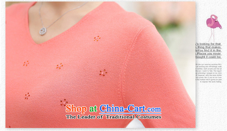The elderly in the mother load GENYARD2015 autumn new stylish V-Neck Diamond Knitted Shirt mother load Sau San and red 110 pictures, prices, brand platters! The elections are supplied in the national character of distribution, so action, buy now enjoy more preferential! As soon as possible.